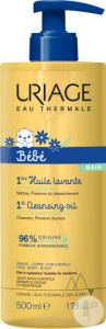 Uriage Bébé 1st Ulei De Duș Protector Pentru Față, Corp Și Scalp Flacon Cu Pompiță 500ml