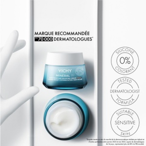 Vichy Minéral 89 Cremă Boost De Hidratare 100h Fără Parfum Ten Normal Spre Uscat 50ml - Img 3