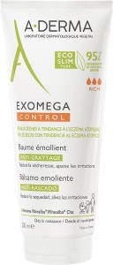A-Derma Exomega Control Balsam Emolient Anti-Mâncărime Piele Uscată Atopică/Eczemă 200ml
