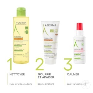 A-Derma Exomega Control Balsam Emolient Anti-Mâncărime Piele Uscată Atopică/Eczemă 200ml - Img 6