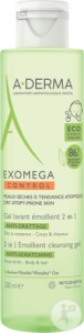 A-Derma Exomega Control Gel De Spălare Emolient 2in1 Anti‑Mâncărimi Pentru Piele Atopică 200ml