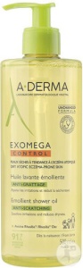 A-Derma Exomega Control Ulei De Duș Emolient Anti-Mâncărime Piele Uscată/Eczemă Atopică 500ml