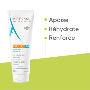 A-Derma Protect AH Lapte Reparator After-Sun Piele Sensibilă Tub 250ml - Img 4