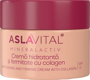 Aslavital Cremă Hidratantă Fermitate Colagen SPF15 50ml