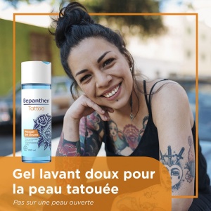 Bepanthen Tattoo Gel De Spălare Pentru Piele Tatuată Flacon 200ml - Img 5