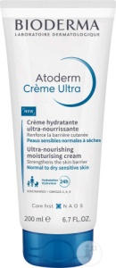 Bioderma Atoderm Cremă Ultra Hidratantă Piele Normală Până La Uscată 200ml