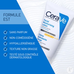 CeraVe Cremă De Față Hidratantă SPF30 Piele Normală Sau Uscată 52ml - Img 4