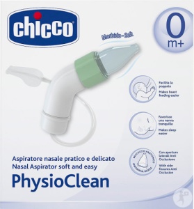 Chicco Aspirator Nazal Soft & Easy Physioclean Pentru Bebeluși 0+ Luni 1 Bucată