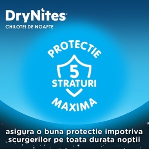 Huggies Drynites Chiloți-Scutece Absorbanți Băieți 4-7 Ani Noapte 10 Bucăți - Img 4