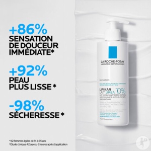 La Roche-Posay Lipikar Loțiune De Corp Uree 10% Acțiune Triplă Flacon Cu Pompiță 400ml - Img 4