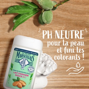 Le Petit Marseillais Extra Doux Cremă De Duș Hidratantă Și Hrănitoare Cu Lapte De Migdale Dulci Bio 250ml - Img 4