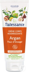 Natessance Bio Cremă Corporală Nutritivă Cu Argan Și Floare De Portocal , Tub 200ml