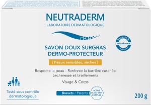 Neutraderm Săpun Delicat Surgras Dermo-Protector Față Și Corp Piele Sensibilă Și Uscată 200g