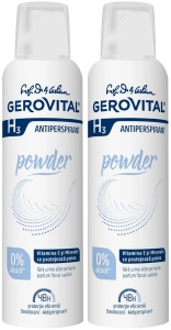 Pachet Gerovital H3 Antiperspirant Deodorant Powder 2x150ml