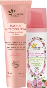 Pachet Mix&Match Fleurance Nature Nutrition Éclat Masca Bio + Ser Hidratant