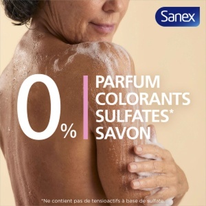 Sanex Zero% Recharge Gel Duș Piele Sensibilă 500ml - Img 4