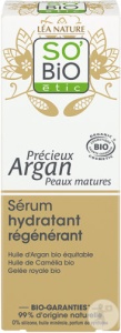 So'Bio Étic Argan Prețios Ser Hidratant Regenerator Pentru Ten Matur Bio 30ml