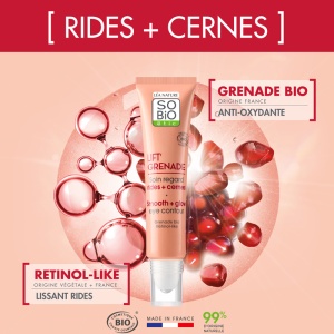 So'Bio Étic Lift'Grenade Cremă Contur Ochi Antirid + Cearcăne Bio Tub 15ml - Img 3