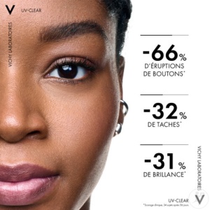 Vichy Capital Soleil UV‑Clear Fluid Anti‑Imperfecțiuni SPF50+ Flacon Cu Pompiță 40ml - Img 2