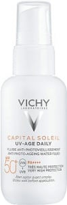 Vichy Capital Soleil UV-Age Daily Fluid Anti-Fotoîmbătrânire SPF50+ Flacon Cu Pompiță 40ml