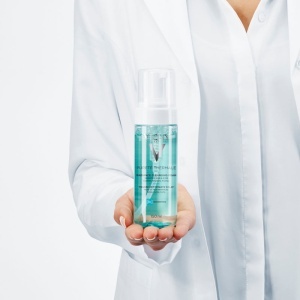 Vichy Pureté Thermale Spumă De Curățare Piele/Ochi Sensibili 150ml - Img 5