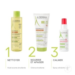 A-Derma Exomega Control Ulei De Spălat Emolient Anti-Mâncărime Piele Uscata/Eczemă Atopică 200ml - Img 4