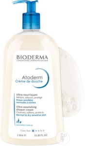 Bioderma Atoderm Cremă De Duş Ultra-HrănitoarPiele Sensibilă//Uscată/Atopică 1l - Img 3