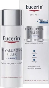 Eucerin Hyaluron-Filler Îngrijire De Zi Cu Efect Triplu SPF15 Pentru Ten Normal Și Mixt 50ml