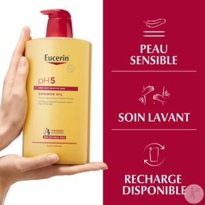 Eucerin Ph5 Ulei De Duș Pentru Piele Uscată Și Sensibilă Flacon Cu Pompiță 1000ml - Img 2
