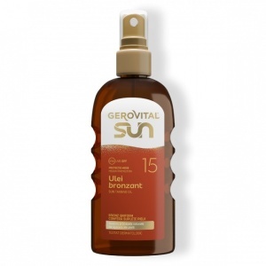 Gerovital Sun Ulei Bronzant Pentru Plajă SPF15 Spray 150ml