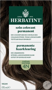 Herbatint Vopsea De Păr Permanentă 4N Castaniu 1 Kit