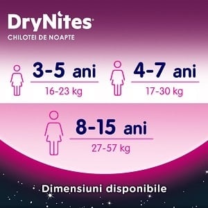 Huggies Drynites Chiloți-Scutece Absorbanți Mărimea M Fete 4-7 Ani Noapte 10 Bucăți - Img 6