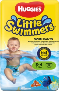 Huggies Little Swimmers Scutece De Înot Pantaloni Mărimea 3/4 12 Bucăți