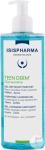 Isispharma Teen Derm Gel Sensitiv Gel Curățare Purifiantă Piele Sensibilă Mixtă Si Grasa 400ml