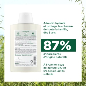 Klorane Ovăz Șampon Extra-Delicat Cu Toleranță Ridicată Pentru Toate Tipurile De Păr 200ml - Img 4