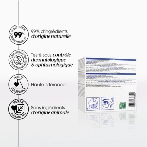 Klorane Patchs Hidro-Gel Netezirea Ochilor Cu Flori de Albăstrea Bio Și Acid Hialuronic 14 Bucăți - Img 7