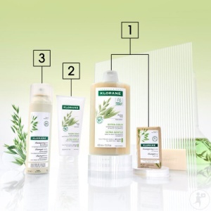 Klorane Șampon Uscat Delicat Cu Lapte De Ovăz Și Ceramide Pentru Toate Tipurile De Păr 150ml - Img 5