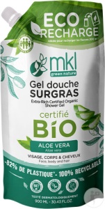 MKL Green Nature Gel De Duș Surgras Ultra-Hrănitor Aloe Vera Bio Eco Rezervă 900ml