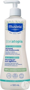 Mustela Bébé-Enfant Stelatopia Gel Duș Pentru Piele Atopica Flacon Cu Pompiță 500ml