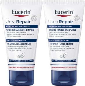 Pachet Eucerin UreaRepair Plus Cremă De Mâini 5% Uree Piele Uscată Și Aspră 2x75ml