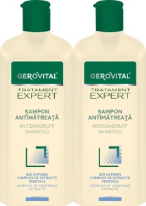 Pachet Gerovital Tratament Expert Șampon Antimătreață 2x400ml