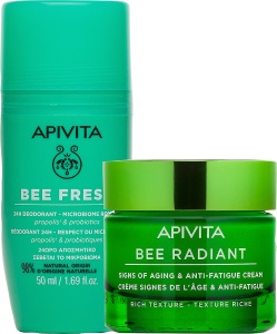 Pachet Mix&Match Apivita Bee Fresh 24h Deodorant + Bee Radiant Cremă Semne De Îmbătrânire