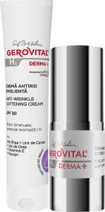 Pachet Mix&Match Gerovital H3 Derma+ Cremă Antirid SPF30 + Ser Antirid Cu 10% Vitamina C
