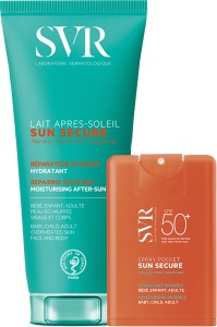 Pachet Mix&Match SVR Sun Secure Spray Cu Protecție Solară + Sun Secure Lapte Hidratant După Expunerea La Soare
