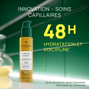 René Furterer Sublime Karité Lapte Hidratant Disciplinant Fără Clătire Pentru Păr Uscat Flacon Cu Pompă 100ml - Img 4