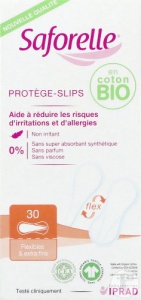 Saforelle Protecții Flexibile Și Extra-Subțiri Din Bumbac Bio 30 Bucăți