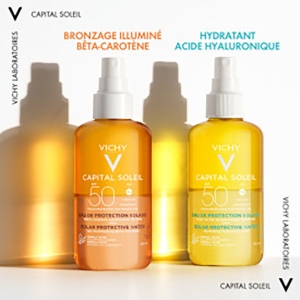Vichy Capital Soleil Apă Protecție Solară SPF50 Toate Tipurile De Piele 200ml - Img 2