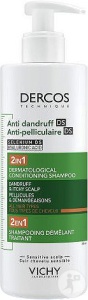 Vichy Dercos Antimătreață DS 2In1 Șampon Tratament Toate Tipurile Păr 390ml