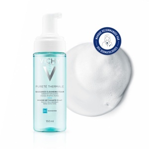 Vichy Pureté Thermale Spumă De Curățare Piele/Ochi Sensibili 150ml - Img 2