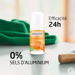 Weleda 24h Deodorant Roll-On Cu Cătină Fără Săruri De Aluminiu 50ml - Img 2